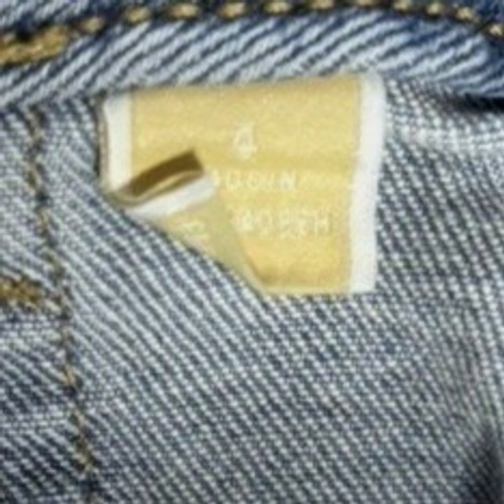 Michael Kors Womens Cargo Jeans Blue Size 4 Wide Leg Utility Medium Wash Denim - Picture 5 of 8